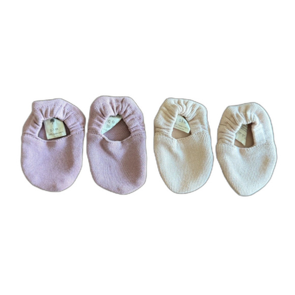 Kate Quinn Solid Bootie Shoes Set of 2 Girls' 0-3 Months - Picture 1 of 9